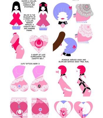 A book that Proposes designs for sissy tattoos 007