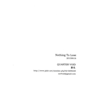Nothing to lose 038