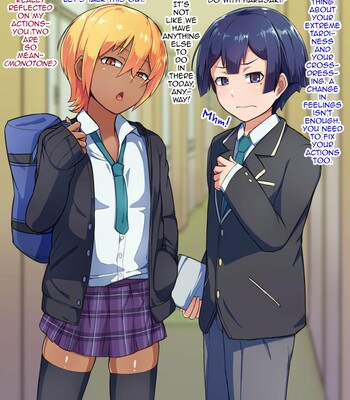 Otokonoko to xx No. 3 ~Kasshoku Inbi na Doukyuusei vs Seijitsu Karin na Seitokaichou~ 033