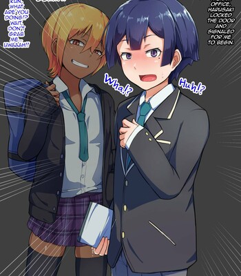 Otokonoko to xx No. 3 ~Kasshoku Inbi na Doukyuusei vs Seijitsu Karin na Seitokaichou~ 034