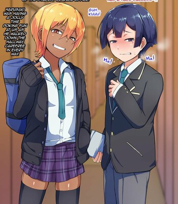Otokonoko to xx No. 3 ~Kasshoku Inbi na Doukyuusei vs Seijitsu Karin na Seitokaichou~ 040