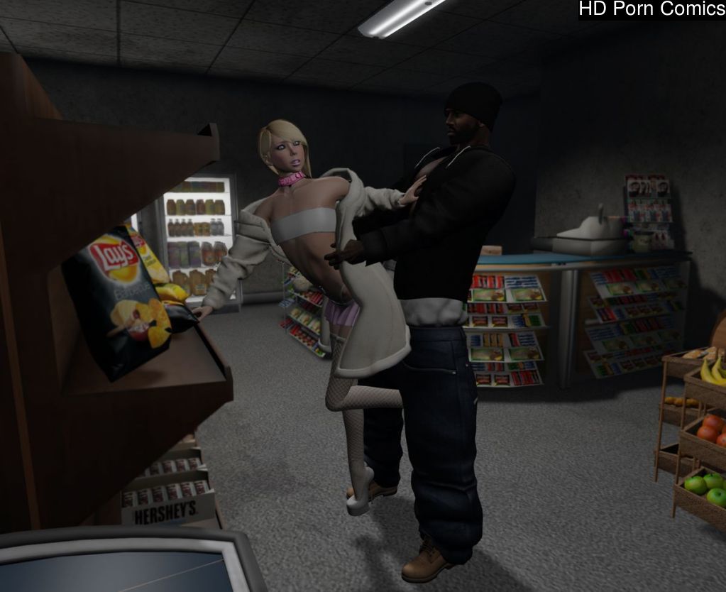 (Second Life) Femboy Trissy Interracial - Snack Run 005