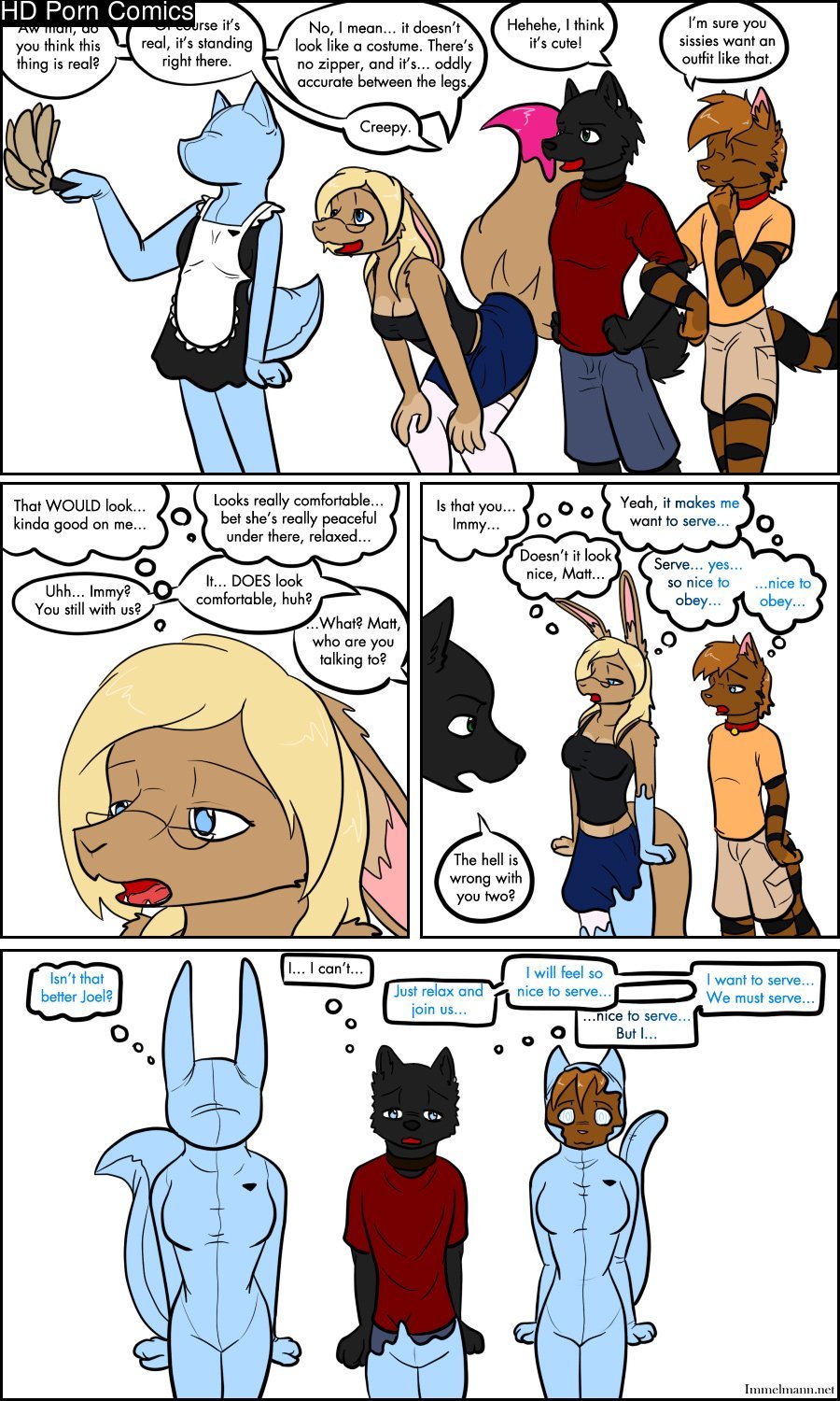 Inner Wolf, Zentai Maid: Now Hiring! & Big Black Boots 006