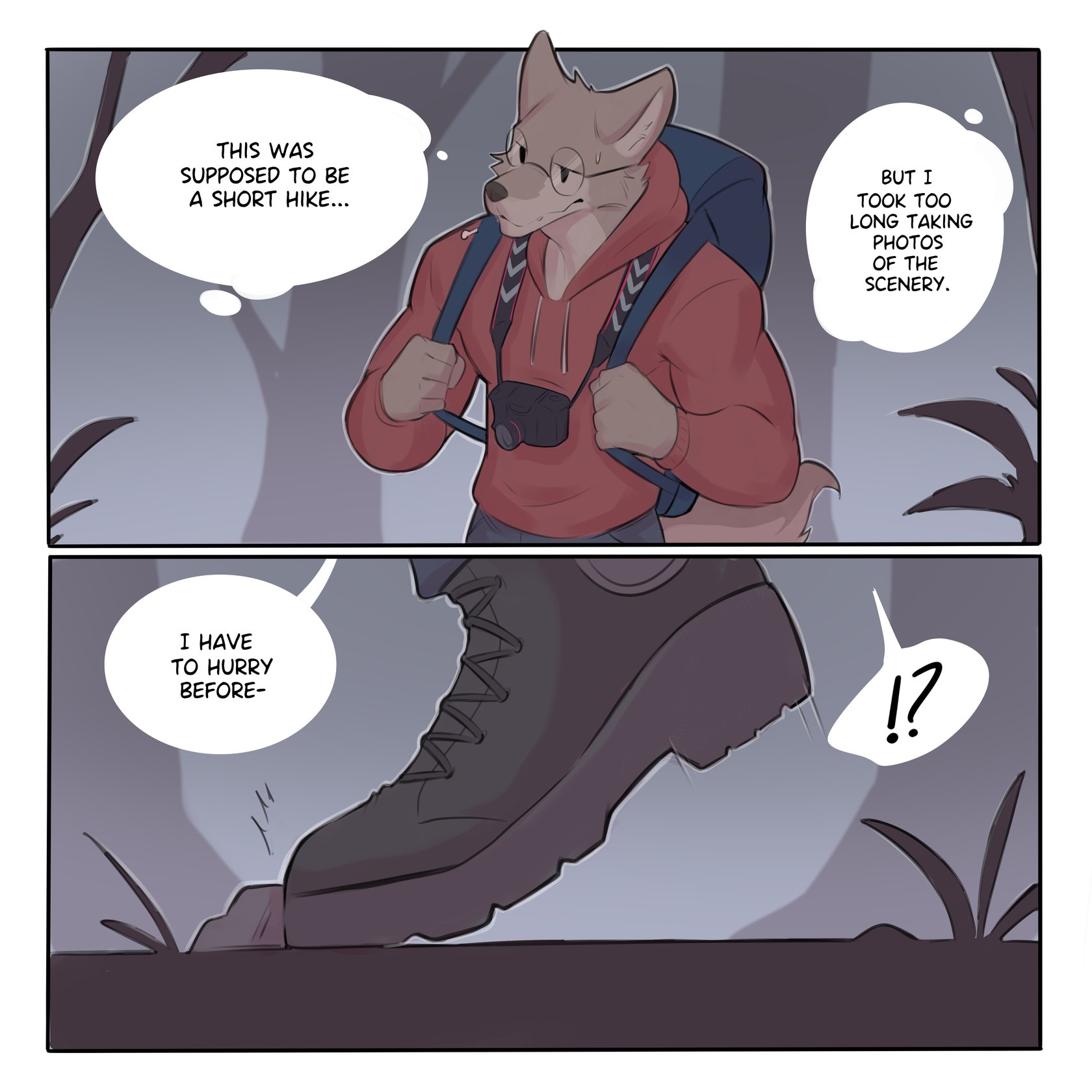 [wolfanine] "A Late Hike" 001