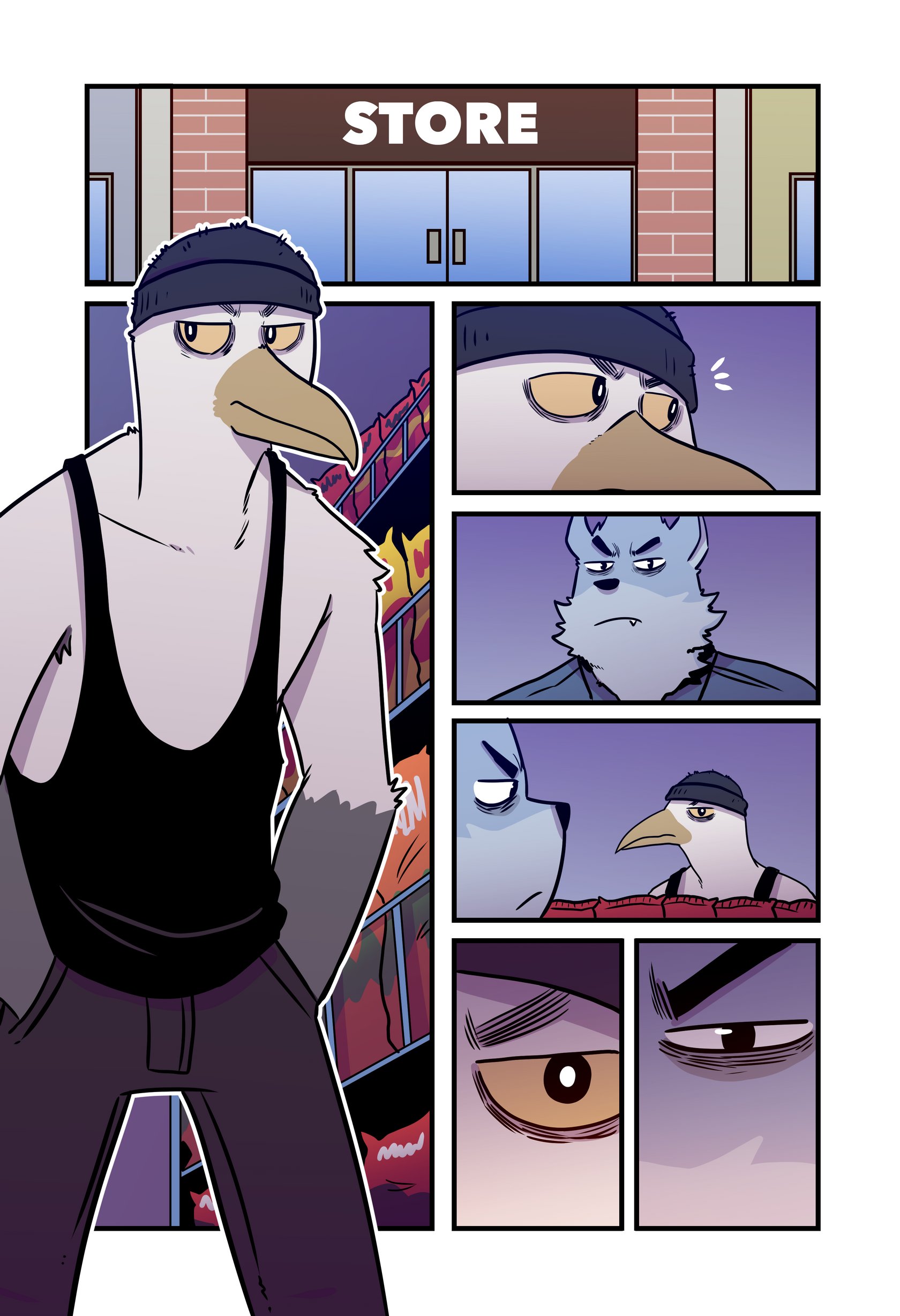 The seagull thief and the wolf cop 002