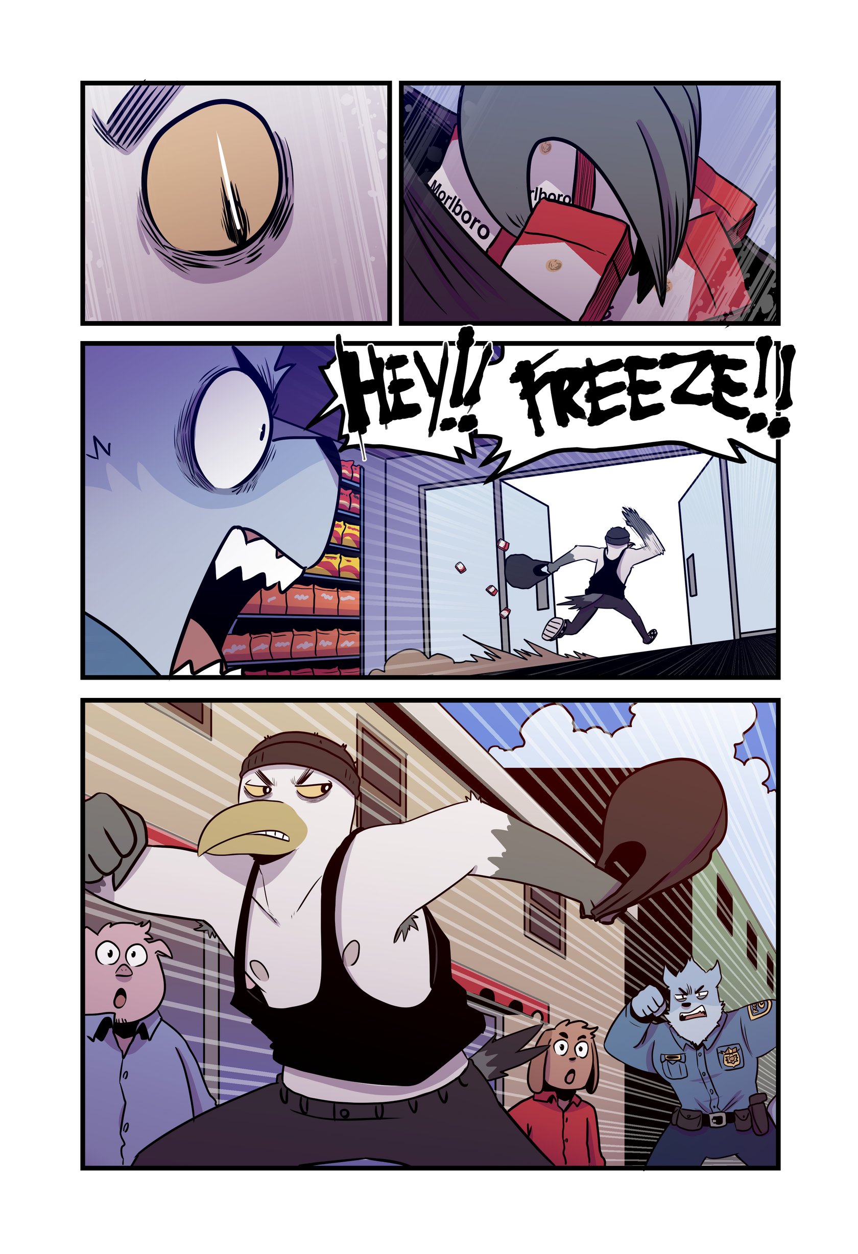 The seagull thief and the wolf cop 003