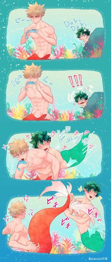 [Asanuno] Mermaid DeKatsu Misunderstanding – Boku No Hero Academia 003