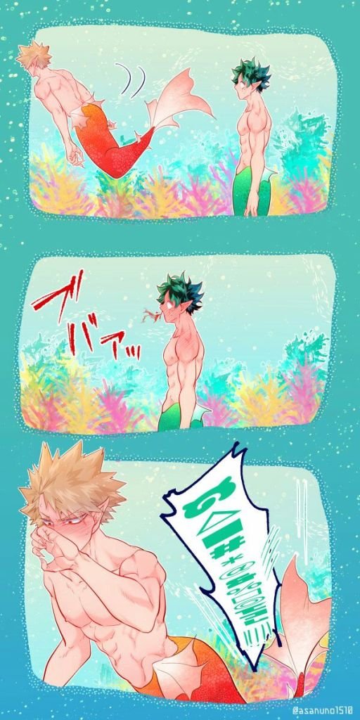 [Asanuno] Mermaid DeKatsu Misunderstanding – Boku No Hero Academia 006