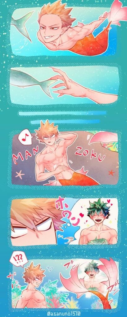 [Asanuno] Mermaid DeKatsu Misunderstanding – Boku No Hero Academia 007