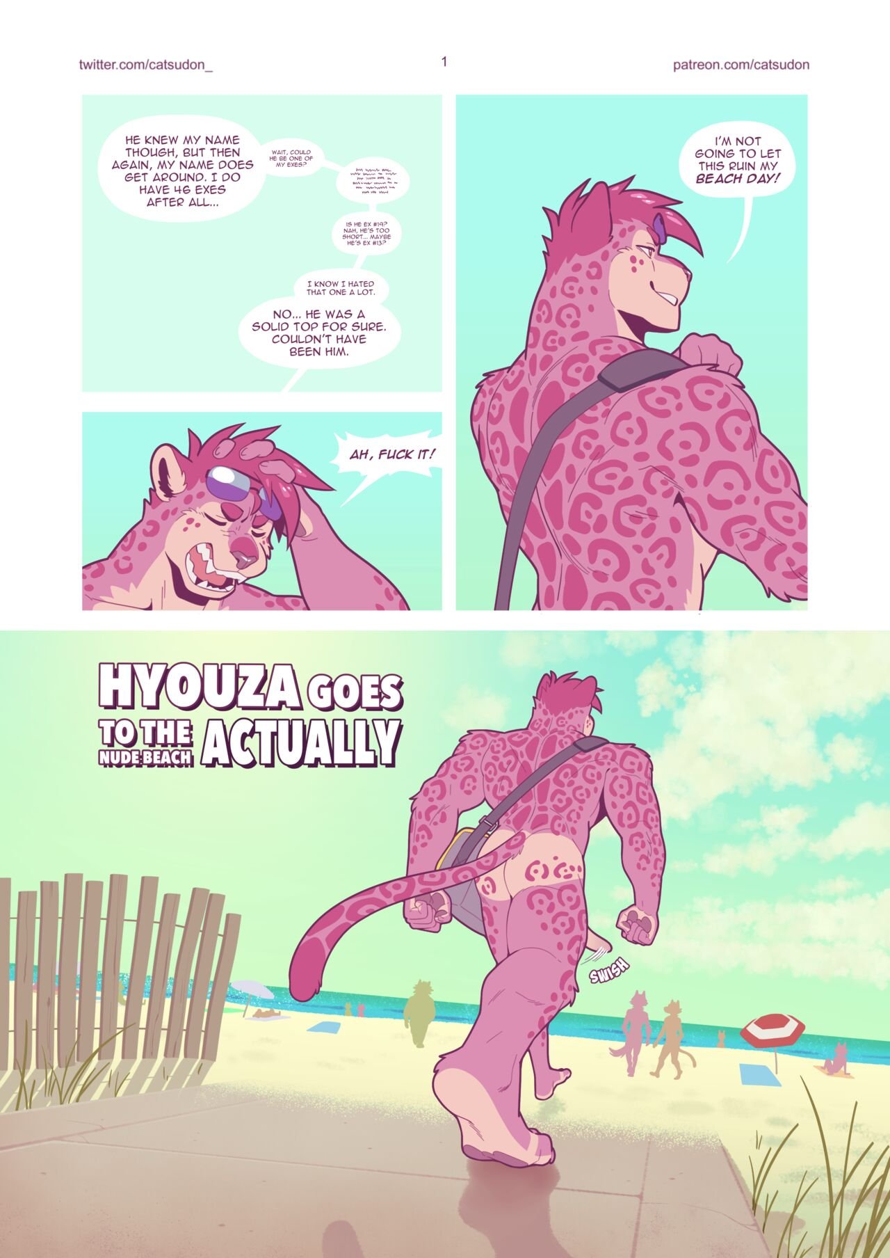 [catsudon] Hyouza Goes To The Nude Beach Actually (Ongoing) 001
