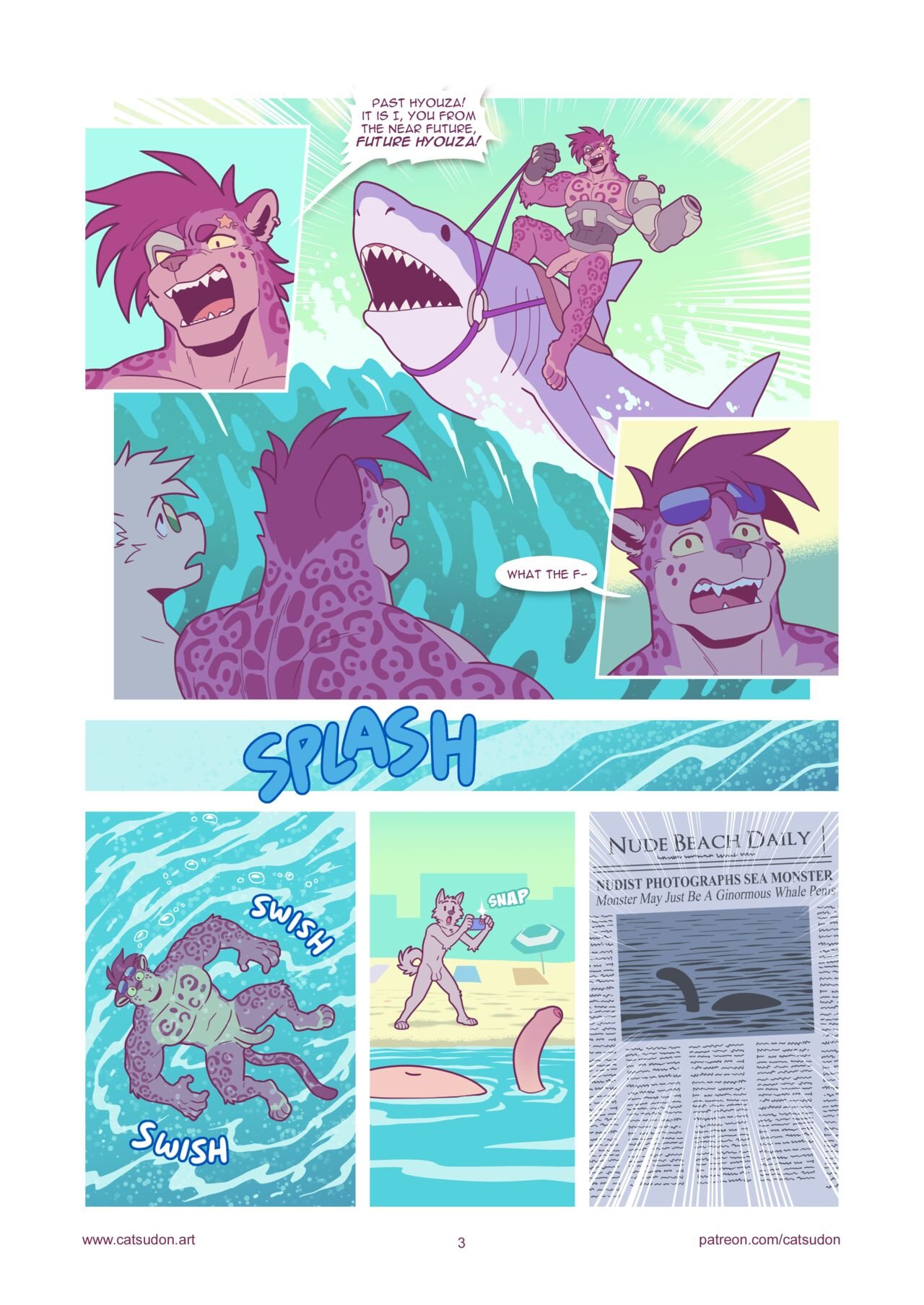 [catsudon] Hyouza Goes To The Nude Beach Actually (Ongoing) 003