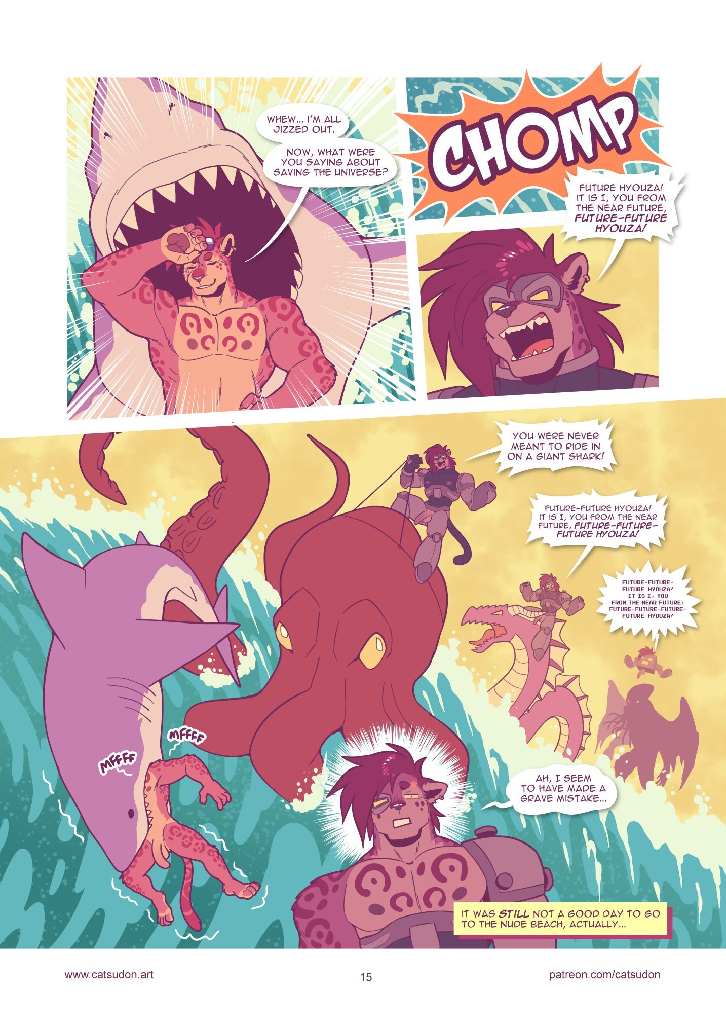 [catsudon] Hyouza Goes To The Nude Beach Actually (Ongoing) 015