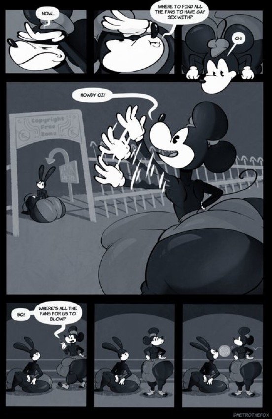 Mickey Mouse and Oswald the Rabbit in: Public Use 002