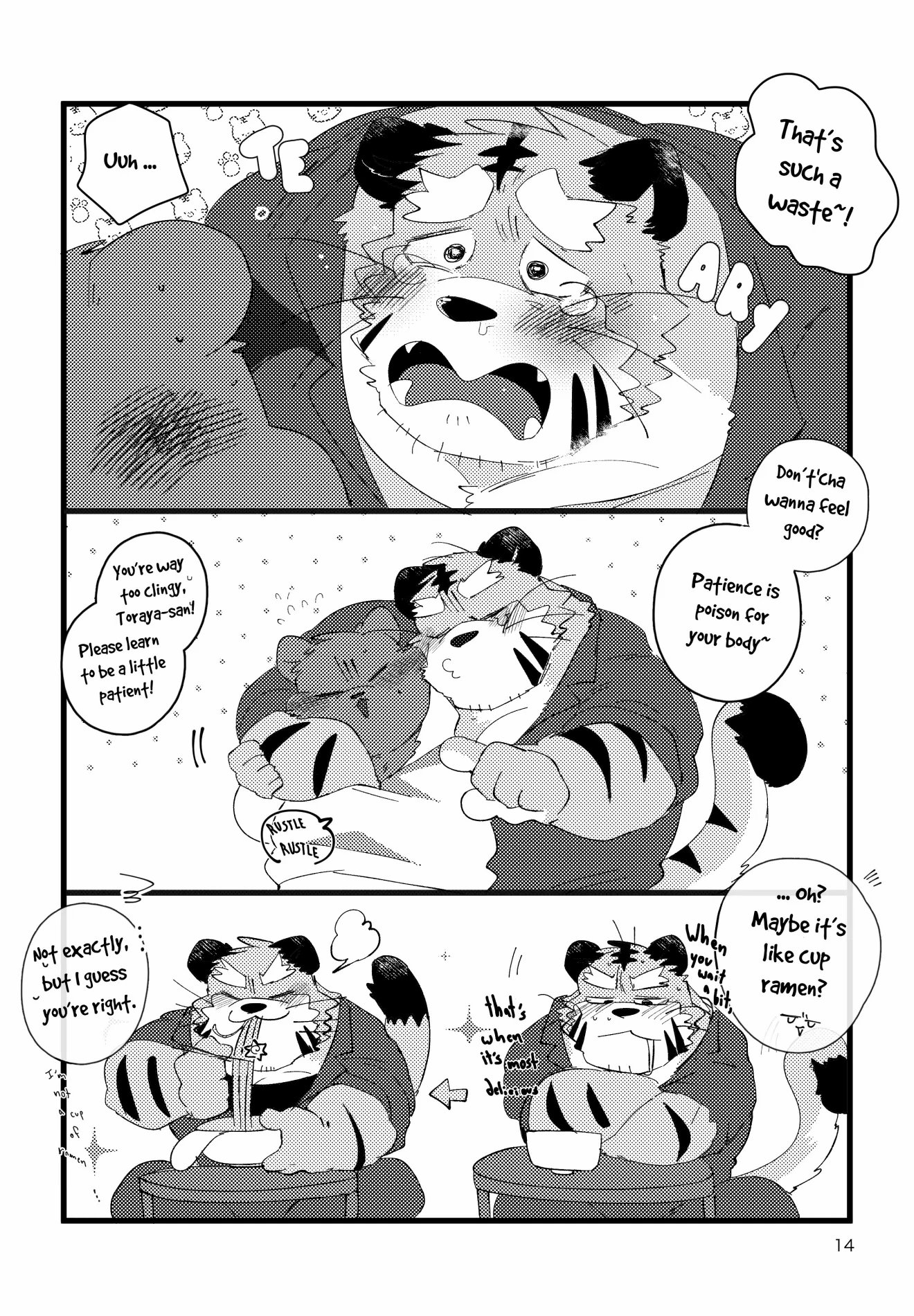 The book about being abstinent and horny while having polynesian sex with an old kansaii tiger 013