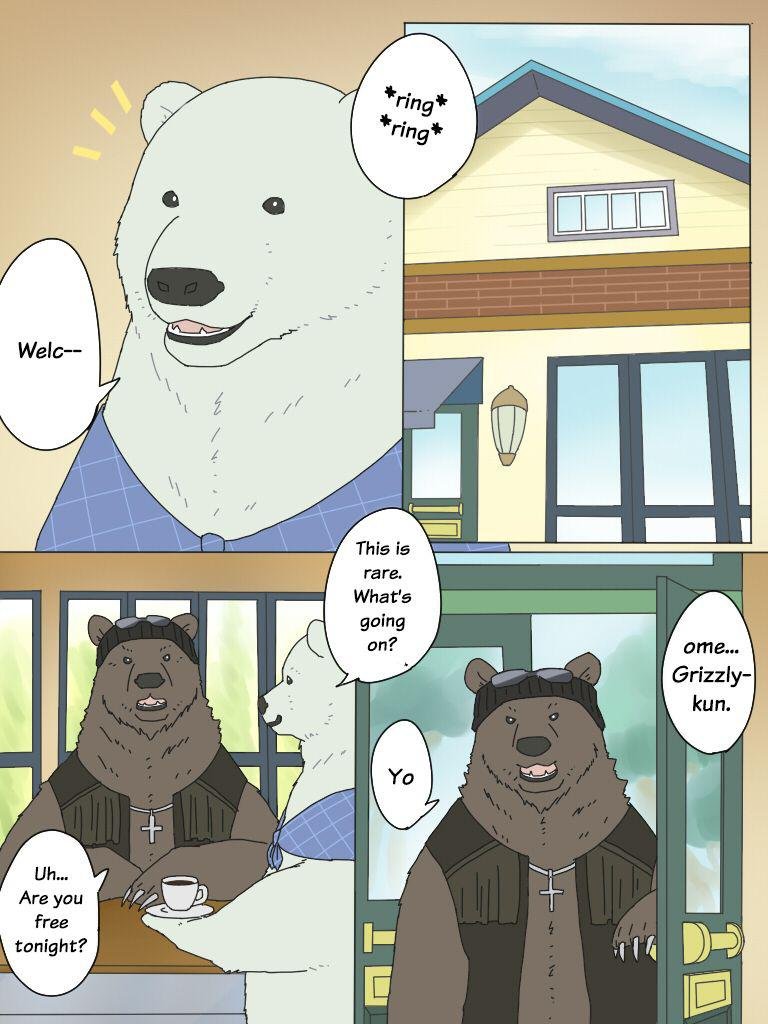 [Otousan (Otou)] Polar Bear and Grizzly Just Have Sex – Shirokuma Cafe 002