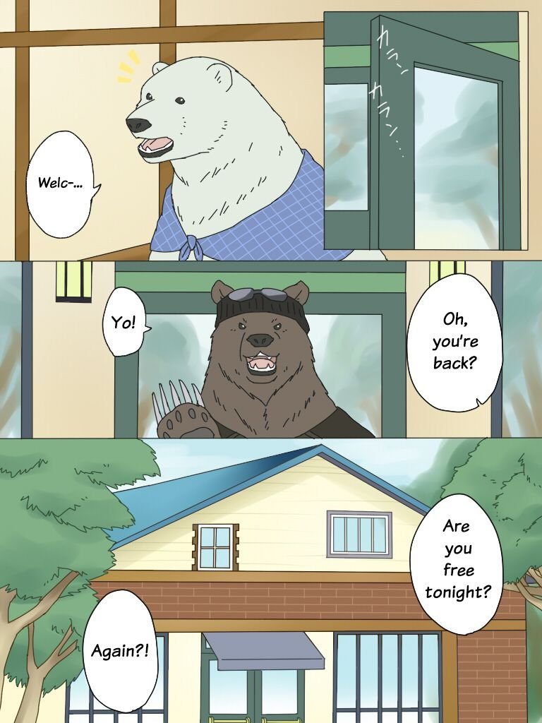 [Otousan (Otou)] Polar Bear and Grizzly Just Have Sex – Shirokuma Cafe 016
