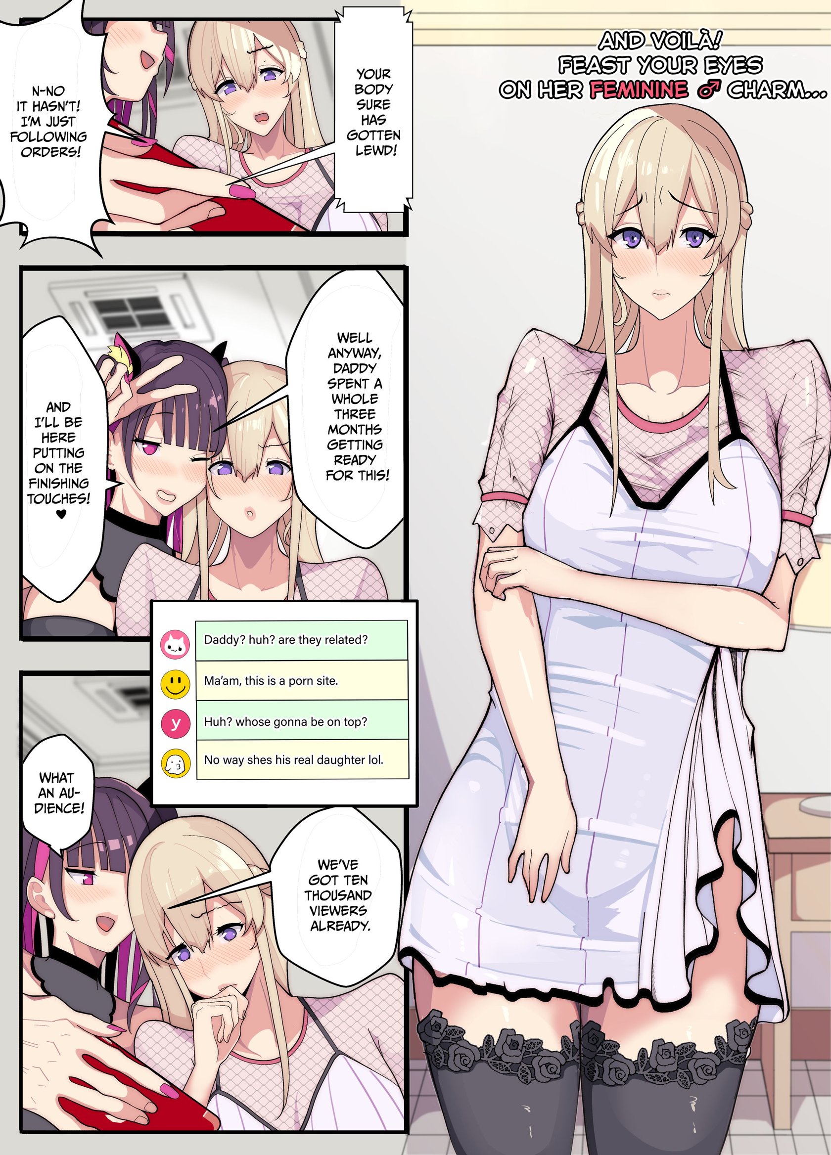 How I Tried to Save My Wife and Daughter but Got Fucked in Women's Clothing Instead 007