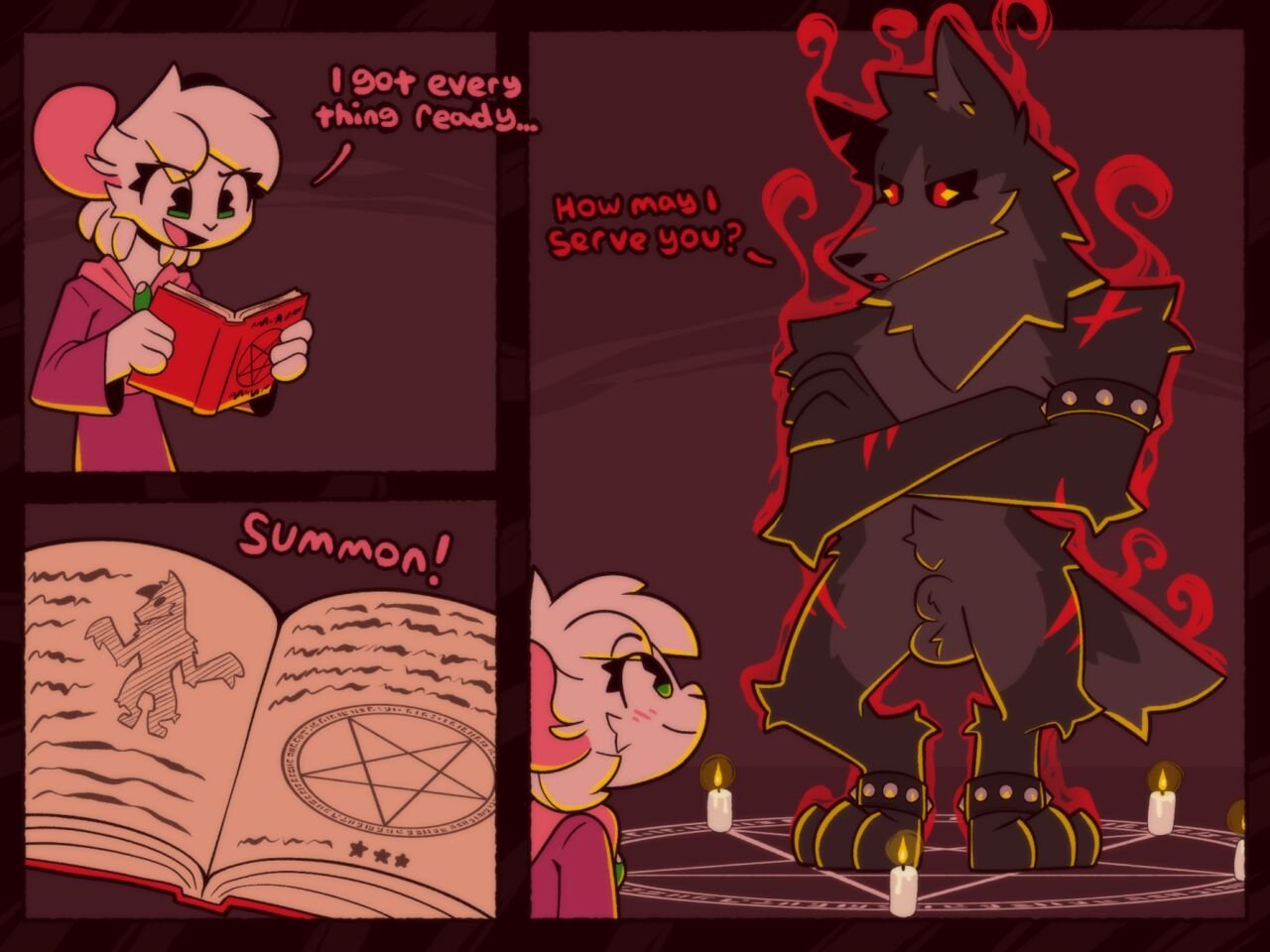 Reggie Summons a Hellhound 001