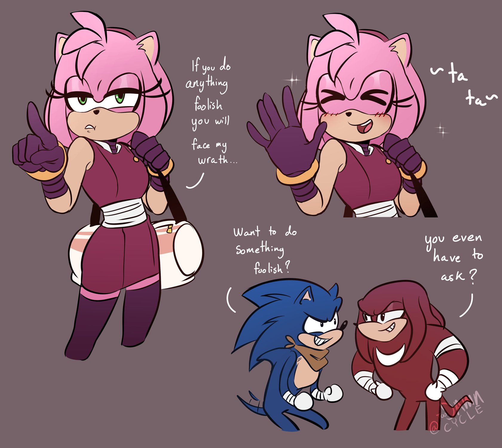 Sonic & Knuckles Do Something Foolish 001