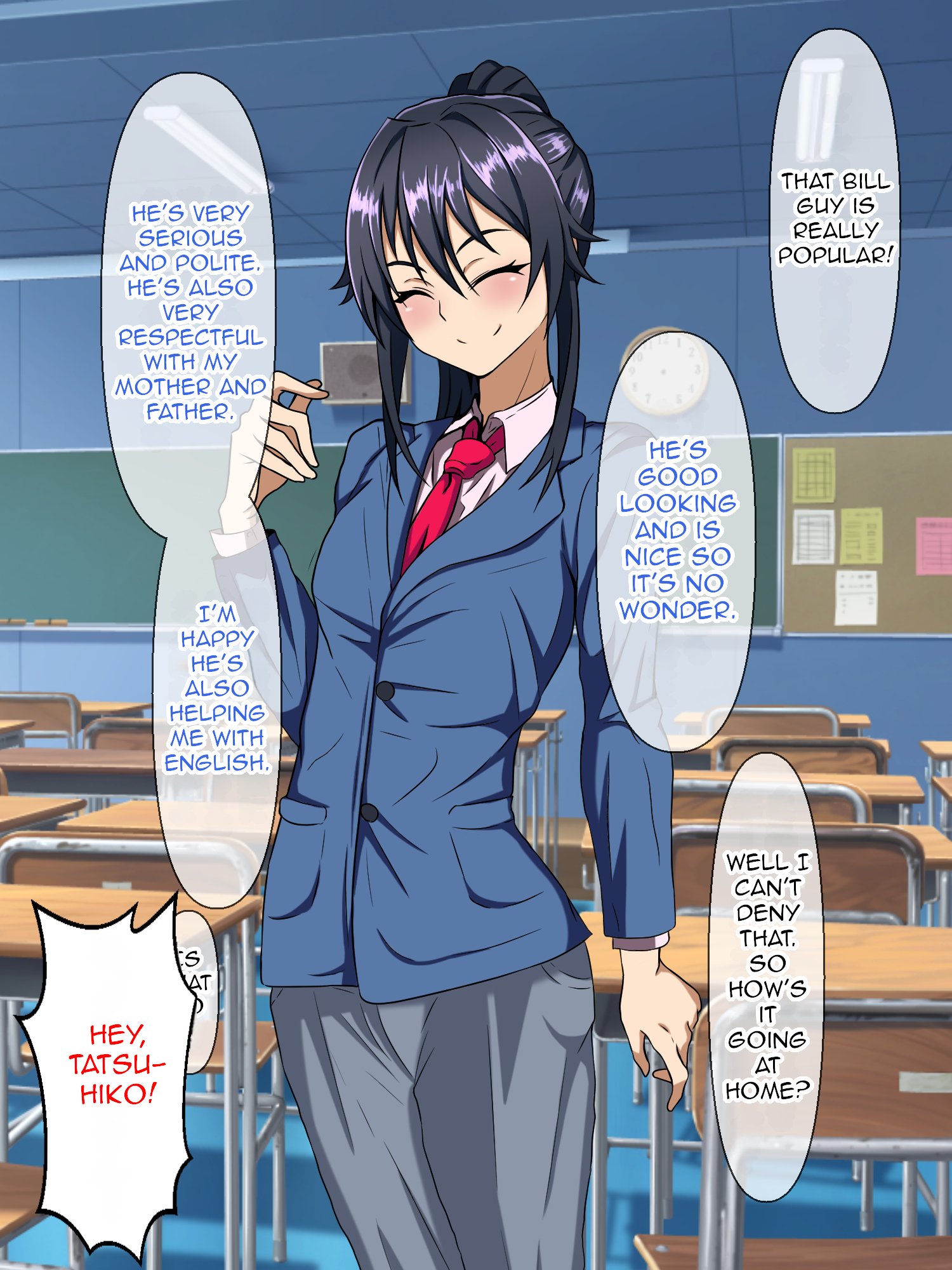 Wafuukei Osananajimi wa Kokujin Ryuugakusei ni Netorareru 015
