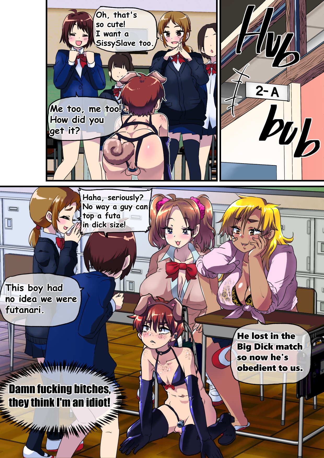 Ore ga Mesu Ochi Shite Kyokon Futanari Gyaru-tachi no Seishori-you Chinpo Ana ni Choukyou Sarete Shimatta Ken. | I Ended Up Being Transformed Into The Sissy Slave Of The Big-Cocked Futanari Girls. 012
