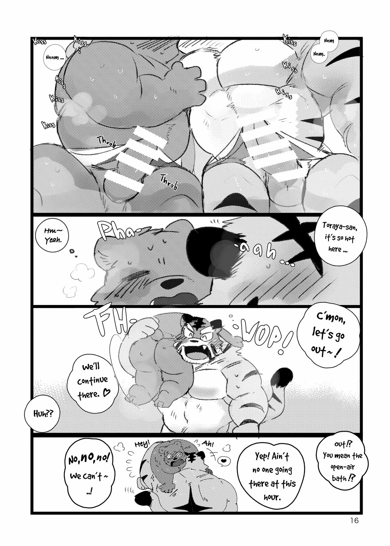 a book about getting lovey dovey with an old tiger with kansai accent in a public bathouse 015